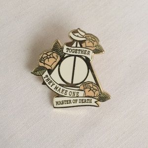 🍏50% OFF/3+...TOGETHER THEY MAKE ONE MASTER OF DEATH Pin (Harry Potter)